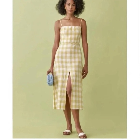 REFORMATION NIA LINEN DRESS - Picture 4 of 8